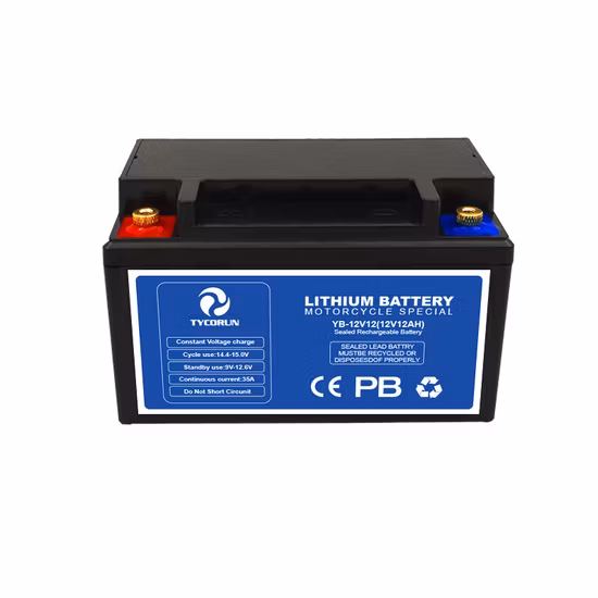 Batteria al litio ricaricabile per motocicletta Tycorun 12.8V LiFePO4 12V