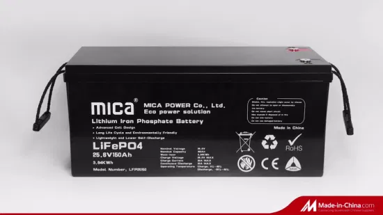 Oltre 4000 cicli con batteria al litio ferro fosfato approvata CE/Un38.3 24V 150ah 3840wh LiFePO4 Batteria al litio ferro fosfato Batteria per auto per camion Auto Bus E